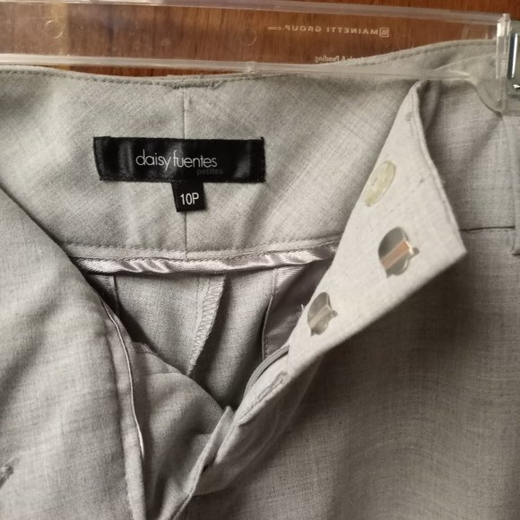 Daisy Fuentes Pants - Woman's light grey dress pants